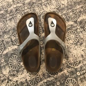 birkenstock gizeh birko-flor silver